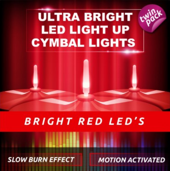 LightningBoltz Cymbal Lights Red