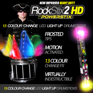 Rockstix2HD Light-up drumsticks