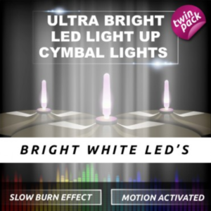 LightningBoltz Cymbal Lights White
