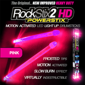 RockStix2HD HOT PINK drumsticks