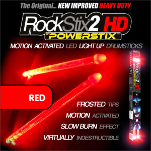 RockStix2HD RADIANT RED drumsticks