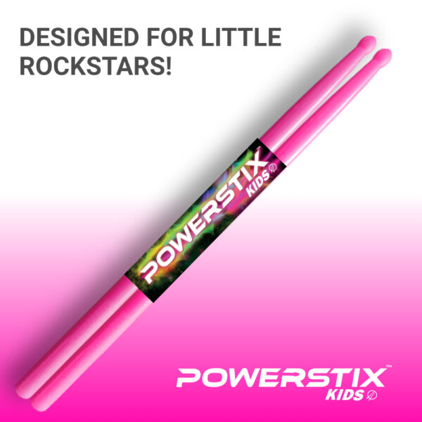 Powerstix Kids Drumsticks - PINK